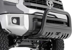Toyota Tacoma Bull Bar - Front - Rough Country - 3-inch Diameter Tube, Corrosion Resistant - Black - '05-'15